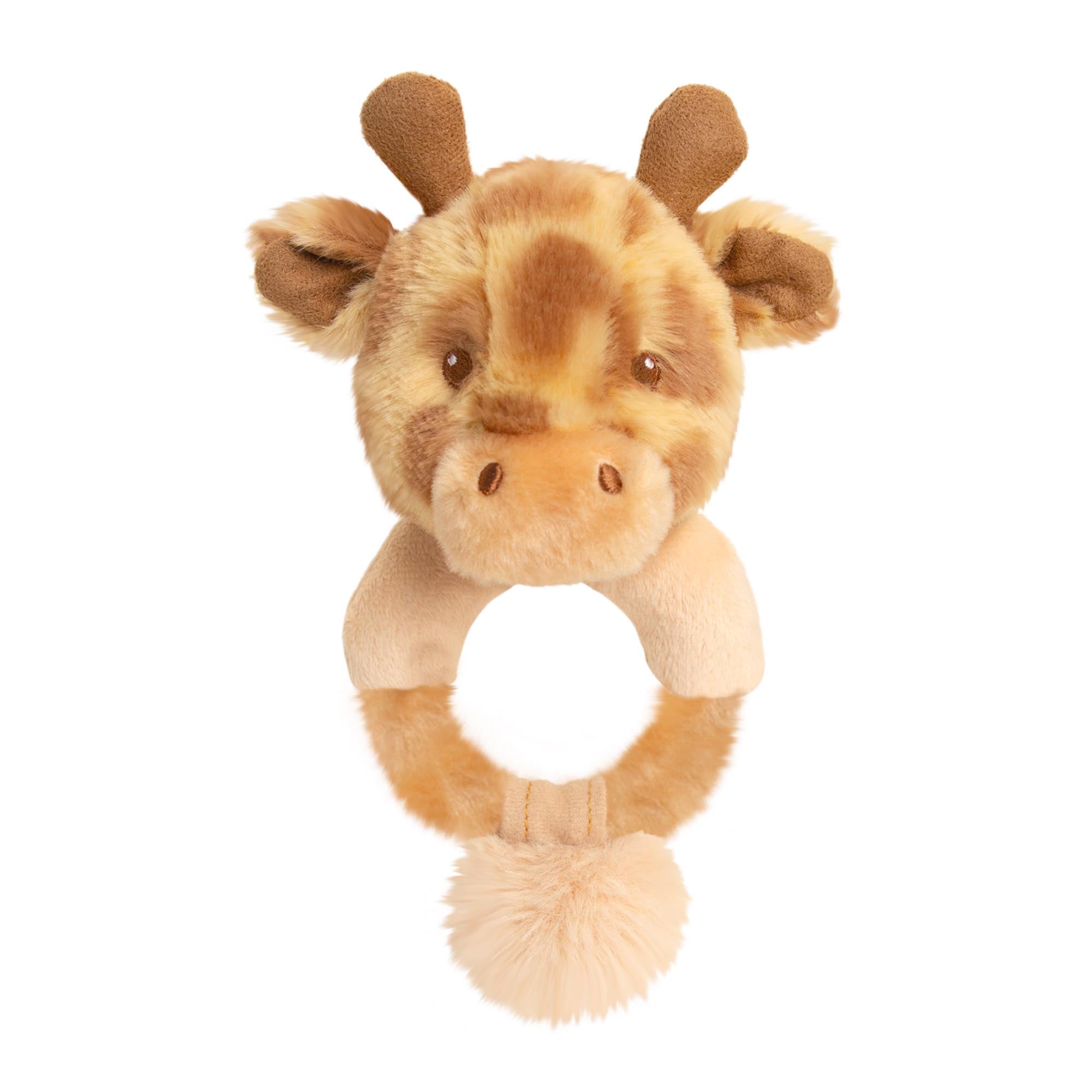 Plush baby rattle
