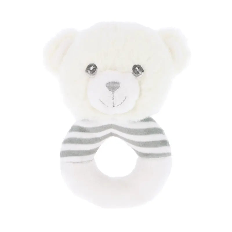 Plush baby rattle