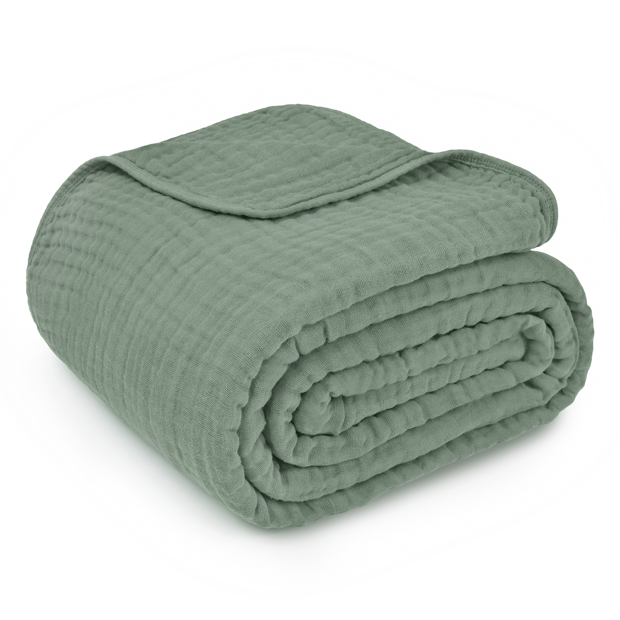 Muslin Blanket for Adults, 6-Layer Bedding by Comfy Cubs